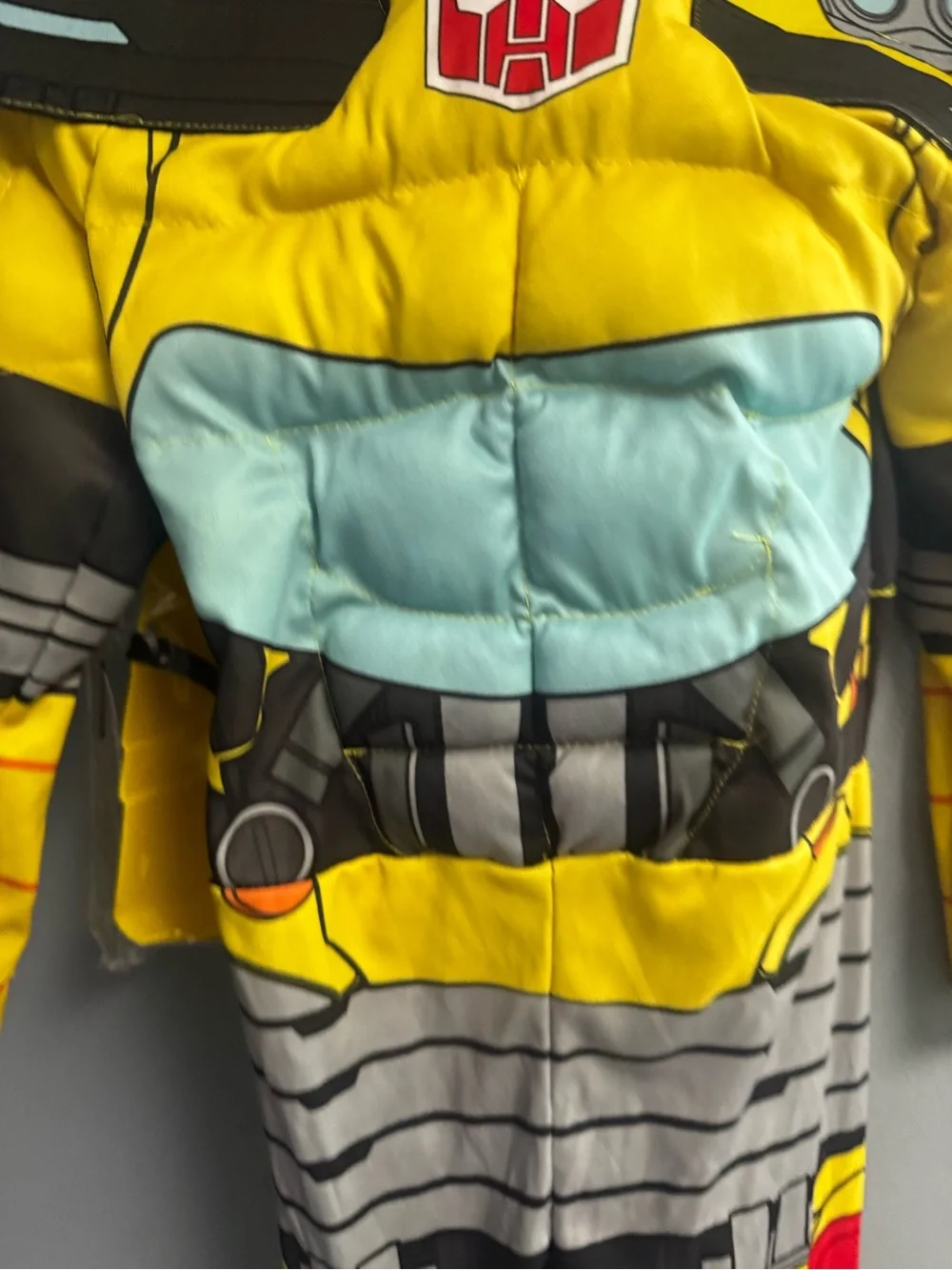 Kids Yellow Bumblebee Robot Costume - Padded Transformers Style size 3-4T